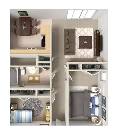 Floor plan Two Bed