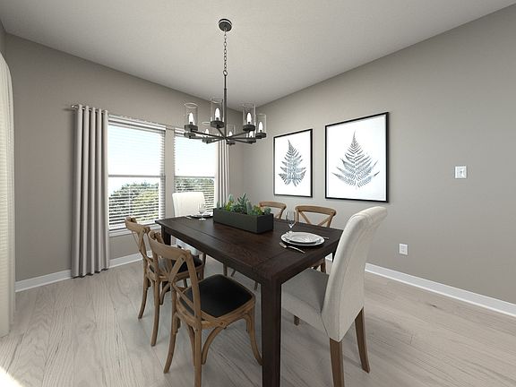 Virtually Staged Dining Room