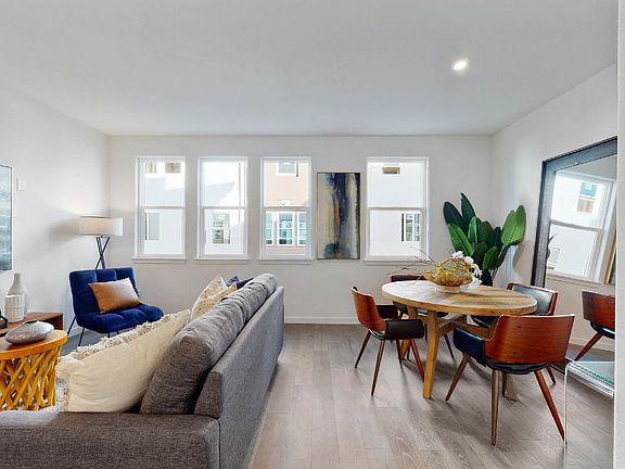 Bayshore plan living and dining room