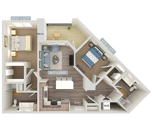 Floor plan B3-314-320