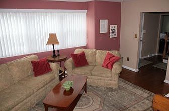 Living viewed towards Front Door