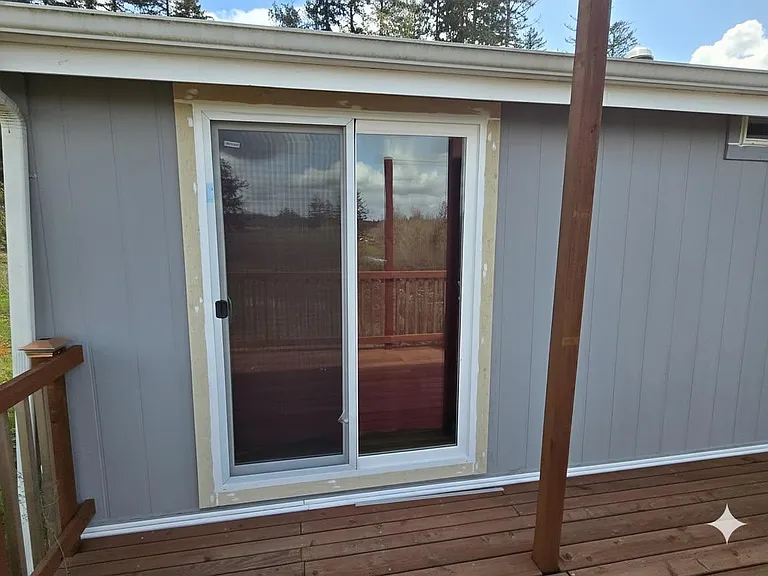 Patio door to bedroom