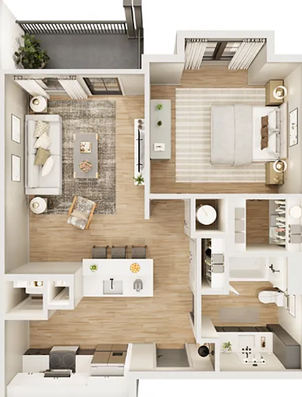 A1B - 1 Bed _ 1 Bath A1B - 1 Bed _ 1 Bath