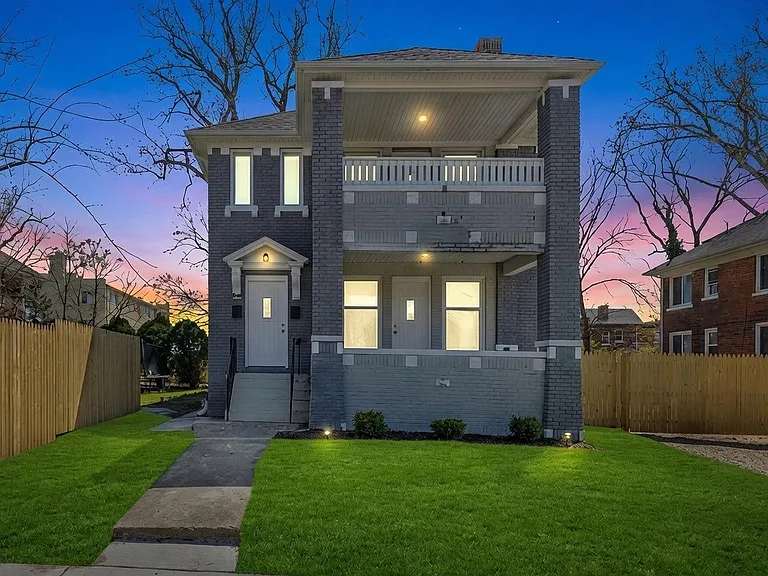 Front of the Duplex. Image is digitally enhanced