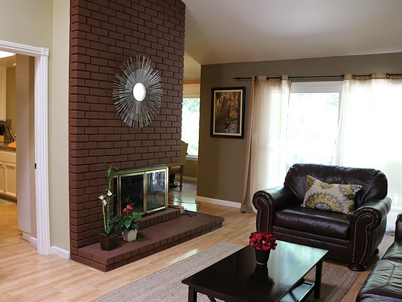 Wood burning fireplace