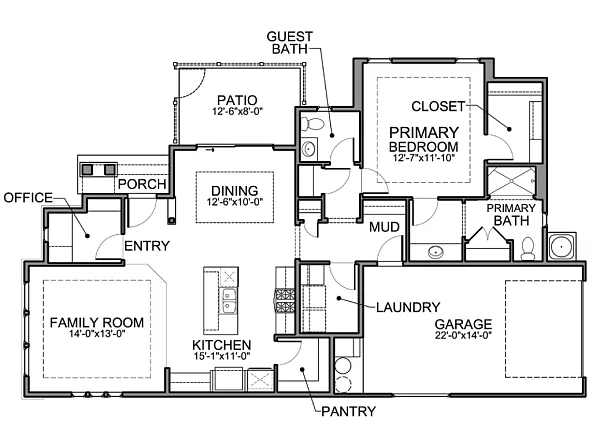 Floor plan Rosebud