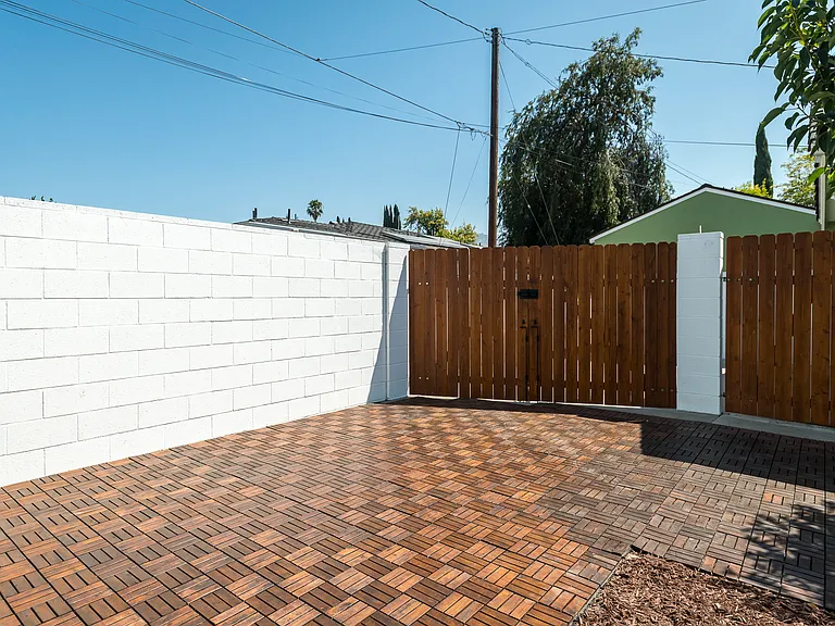 Gate and door to back alley/garage