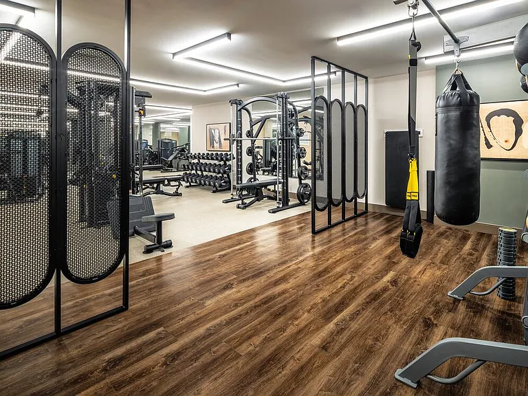 State-of-the-art fitness center with strength equipment