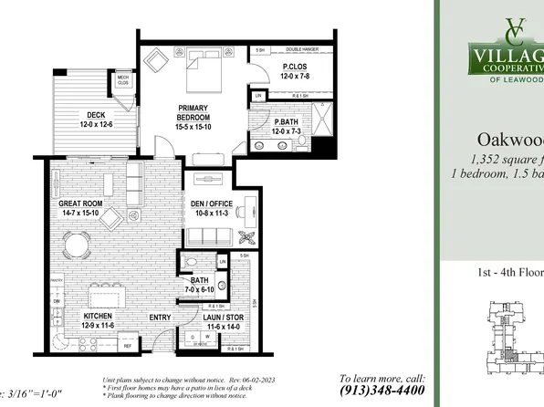 Oakwood Plan, Village Cooperative of Leawood (Active Adults 55+)