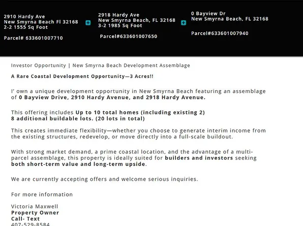 2918 Hardy Ave, New Smyrna Beach, FL 32168