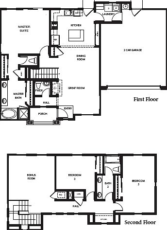 Convenient downstairs master suite.