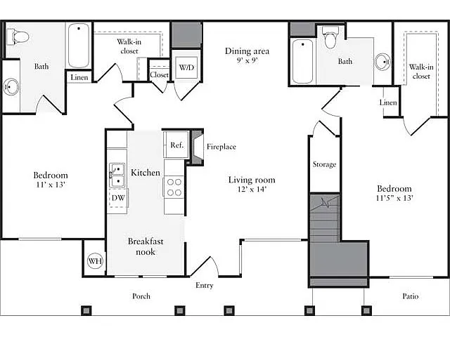 Floor plan 1200