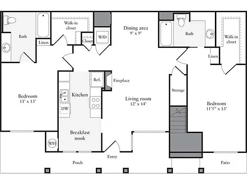 Floor plan 1200