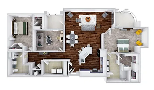 Floor plan Pollock Penthouse