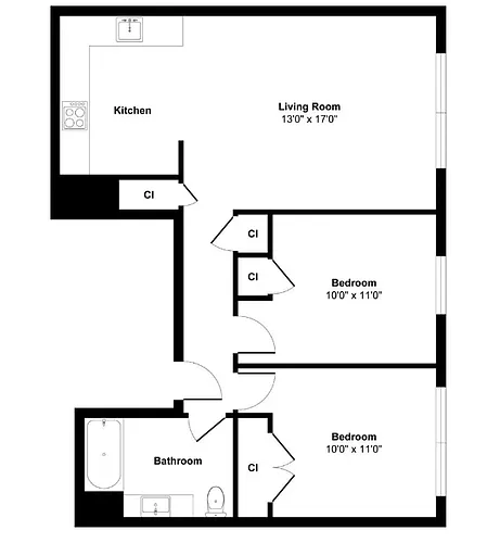 Floor plan 2Bed