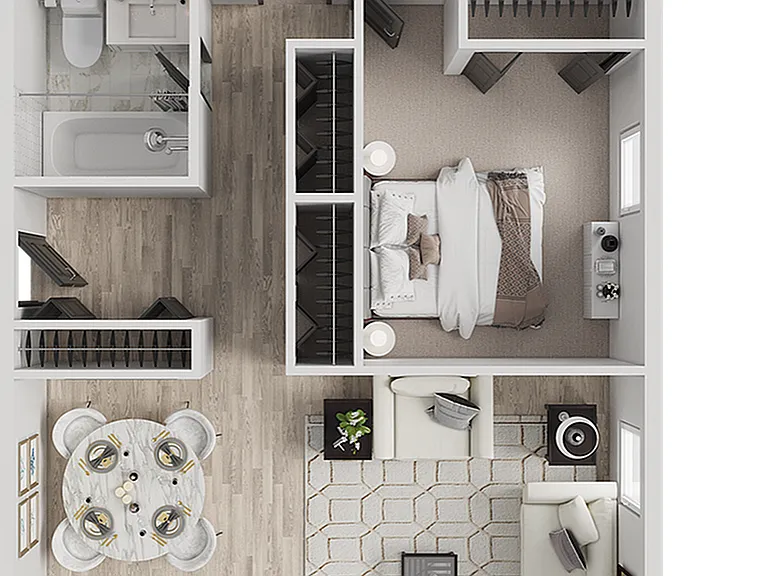 B1 | 2-Bedroom Floorplan B1 | 2-Bedroom Floorplan