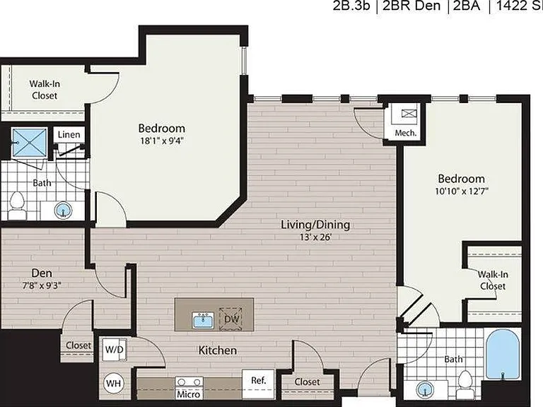 2BD/2BA with Den 2BD/2BA with Den