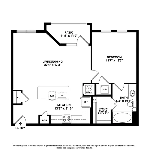 Floor plan A1B