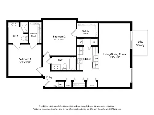 Floor plan Poinsettia