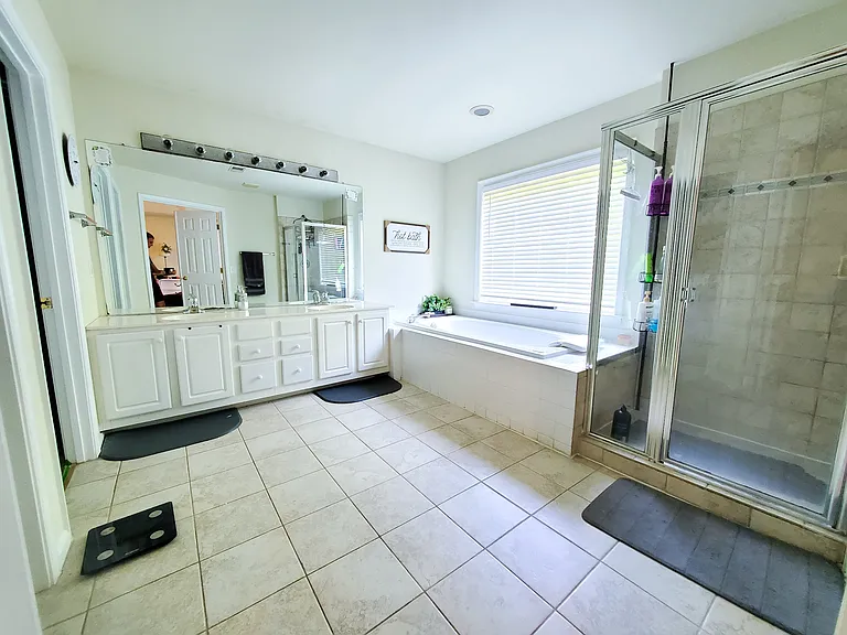 Master bath with Tub and Standing shower
