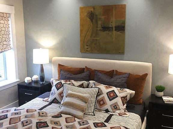 Model home master bedroom