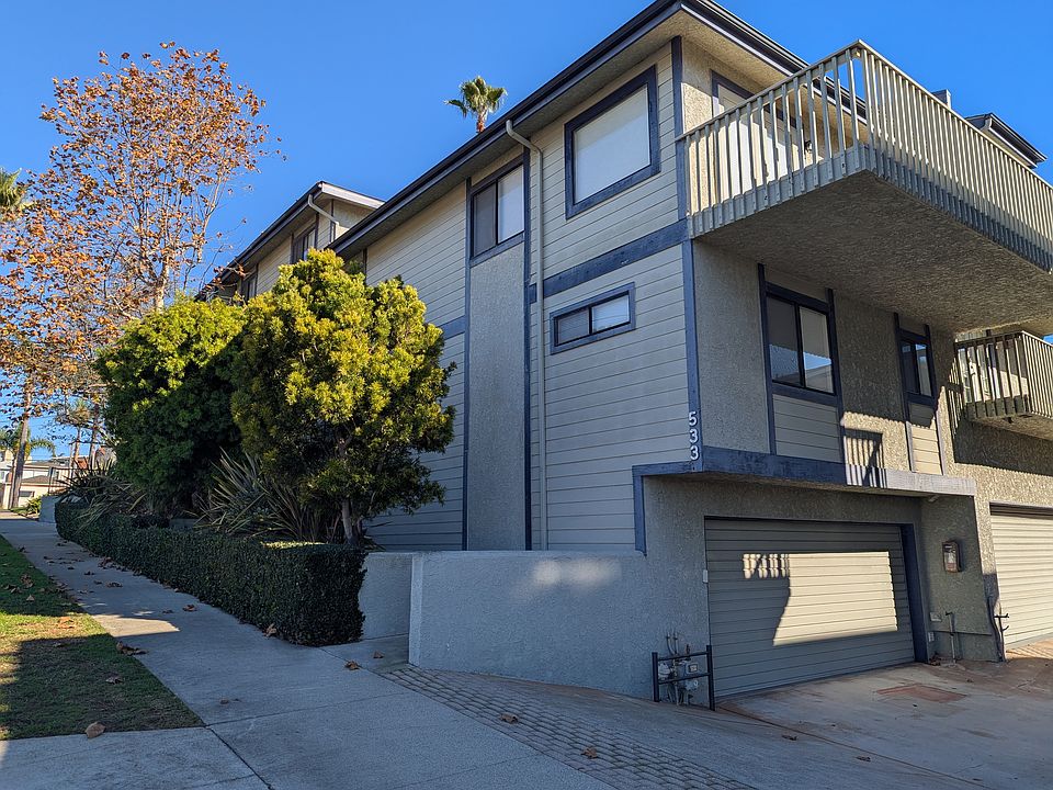 Driveway and attached garage