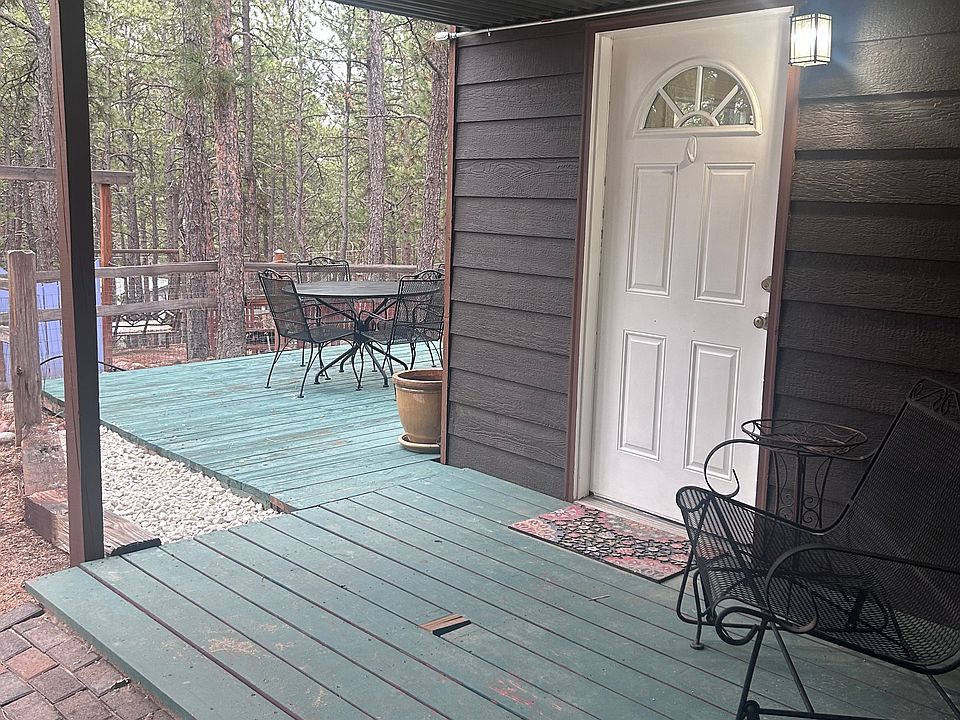 Private deck and front door