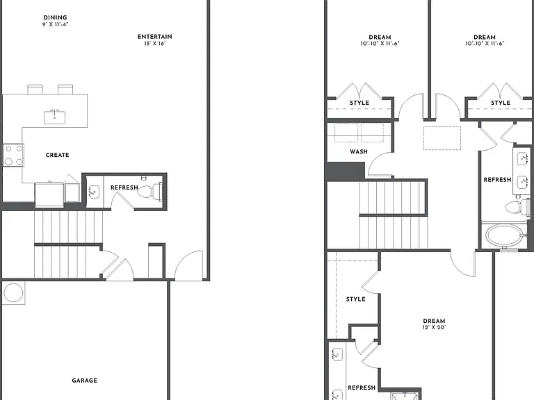 TH1B Floor Plan TH1B Floor Plan