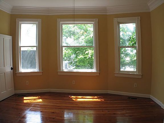 Several large bay windows 