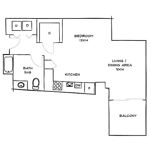 Floor plan Cambridge