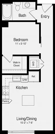 S2 | 1 bed 1 bath | 613 Sq. Ft S2 | 1 bed 1 bath | 613 Sq. Ft