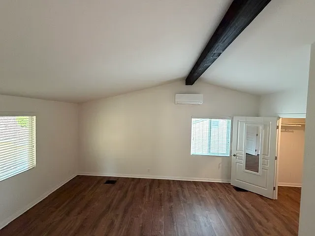 Bedroom has a walk-in closet