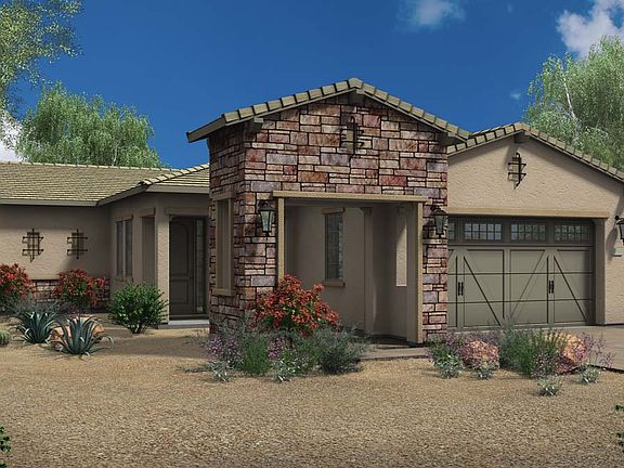 Ranch Hacienda Elevation Rendering