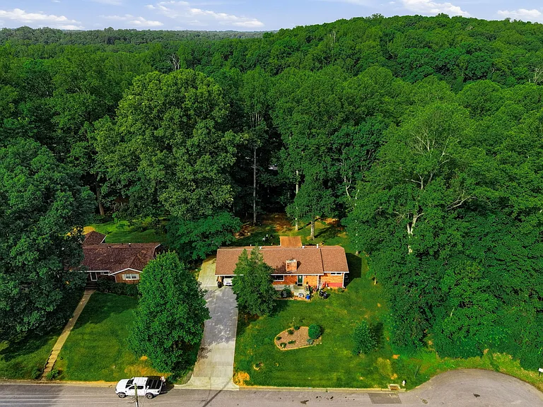 2059 Overbrook Rd FRONT YARD Fire Pit to the back left, Blackwater Creek Preserve on Right, Blackwater Creek Trail Hillsdale Access Road just behind house)
