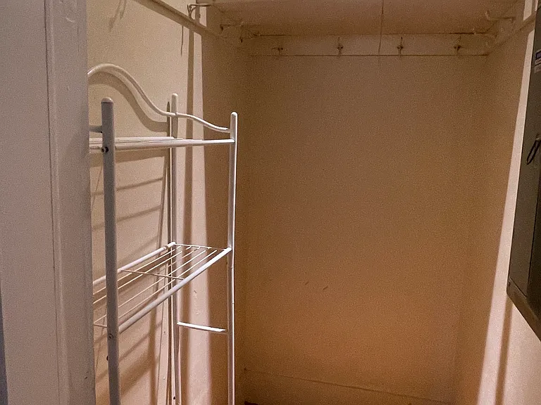 Storage closet off living/bonus room