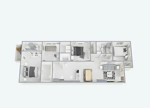 Floor plan 3 Bedroom 2 Bathroom