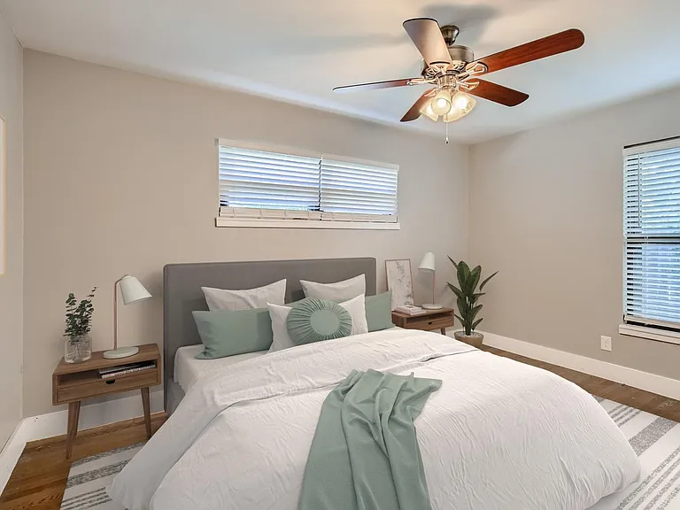 Bedroom 2. This image shows a virtually furnished space. Bedrooms come unfurnished.