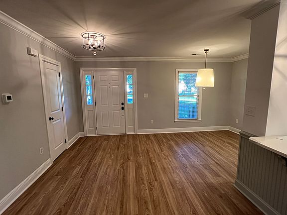 Foyer and dining room, view from living room