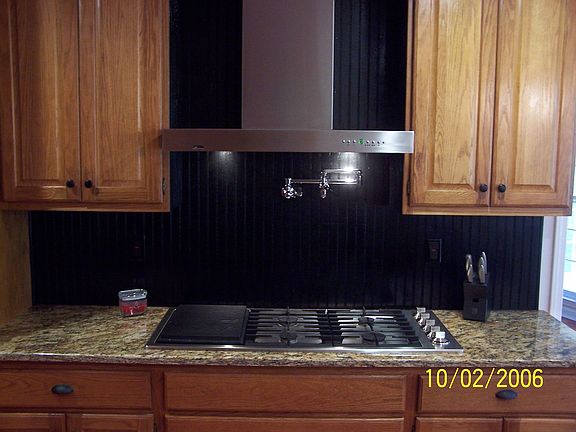 Pot Filler above Chefs Range with Commercial Hood