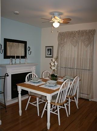 DINING ROOM WITH WOOD FLOORS!