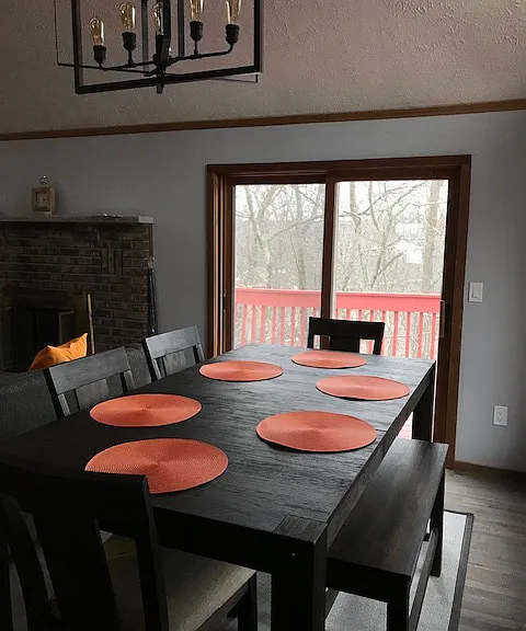 Dinning room with furniture idea of the space