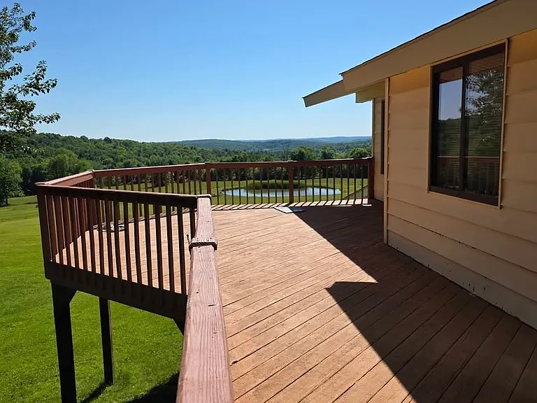 Deck off kitchen