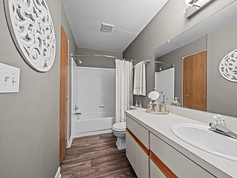 Posh bathroom at Park Lane Apartments in Southfield