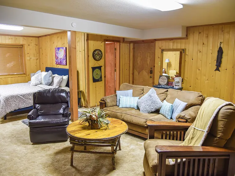 Bottom floor bedroom with full bath