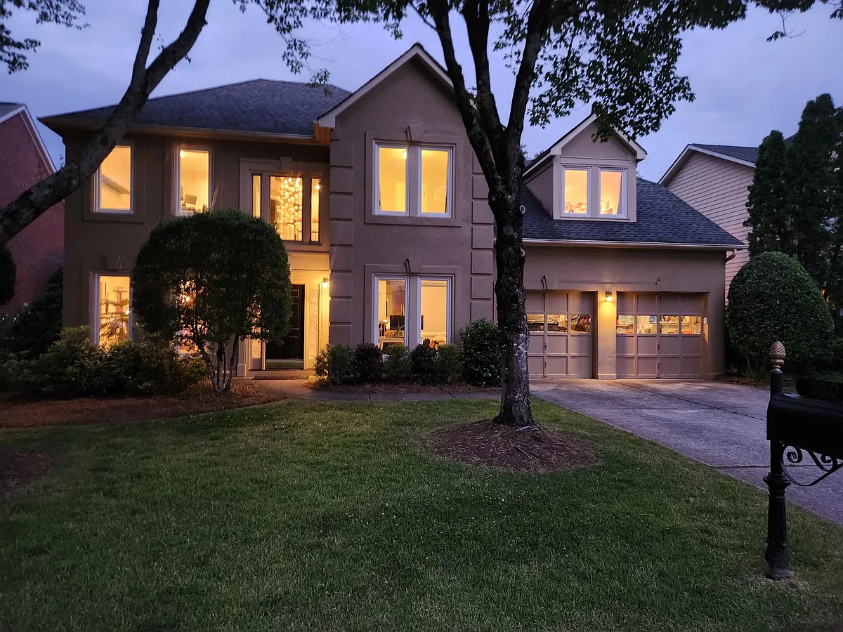 Front yard evening - 350 Fairbrook Cir NE
