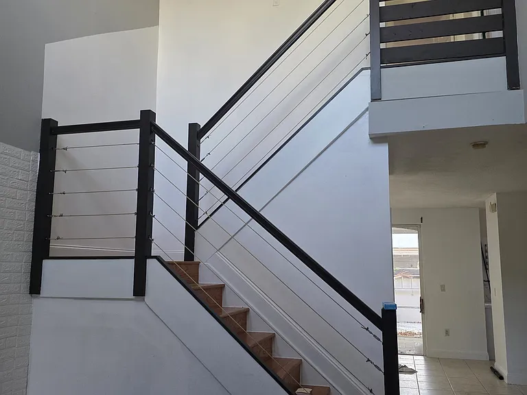 Stairs - Modern wire style easy to maintain