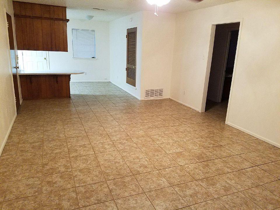 From front door walking into den