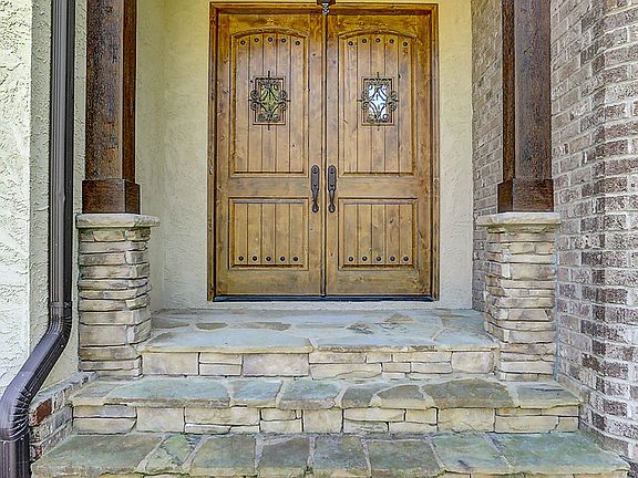 Grand double door entry