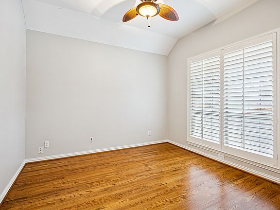 study with plantation shutters