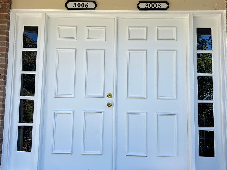 Just painted front door and fascia leads you into a charming and cozy foyer where you have a large storage closet just outside your front door.